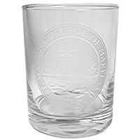 Double Old Fashioned Glass (Simulated Etch)