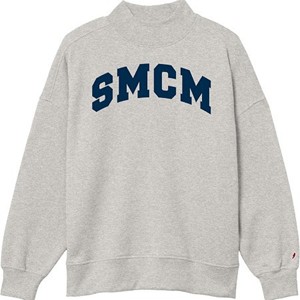 Diana Mock Turtleneck Fleece Crew